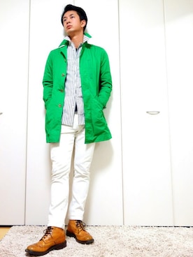 「みどり」｜「アイテム（その他アウター）」を使った、mitsuruさん（メンズ・177cm）の冬コーディネート