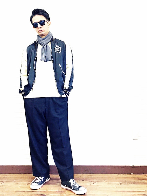 CR/WHAT'S BEHIND THE MASK刺繍 スカジャンを使った人気ファッション