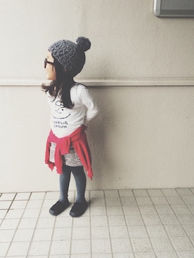 「Handmade（ハンドメイド）のアイテム」を使った、yuyuemさん（キッズ・100cm）の秋コーディネート