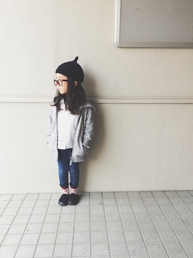 「H&M（エイチ・アンド・エム）のアイテム（パンツ）」を使った、yuyuemさん（キッズ・100cm）の春コーディネート