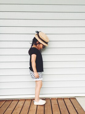 「Handmade（ハンドメイド）のアイテム」を使った、yuyuemさん（キッズ・100cm）の夏コーディネート
