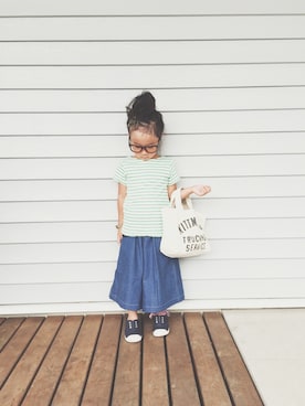 「Handmade（ハンドメイド）のアイテム」を使った、yuyuemさん（キッズ・100cm）の夏コーディネート