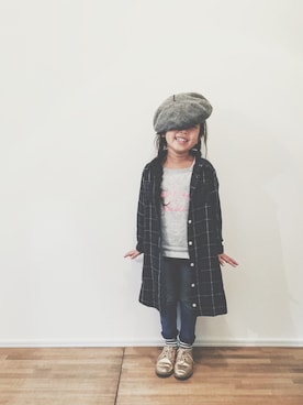 「GAP（ギャップ）のアイテム（シューズ）」を使った、yuyuemさん（キッズ・100cm）の冬コーディネート