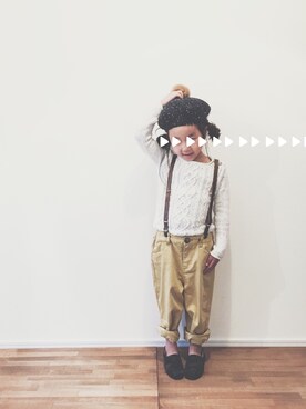 「しまむら（シマムラ）のアイテム」を使った、yuyuemさん（キッズ・100cm）の冬コーディネート