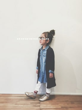 「GAP（ギャップ）のアイテム（シューズ）」を使った、yuyuemさん（キッズ・100cm）の春コーディネート