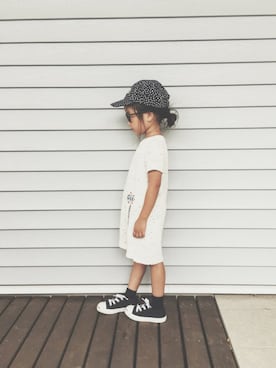 「GAP（ギャップ）のアイテム（帽子）」を使った、yuyuemさん（キッズ・100cm）の夏コーディネート