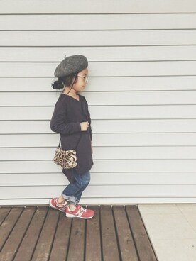 「カットオフ」｜「アイテム（ワンピース/ドレス）」を使った、yuyuemさん（キッズ・110cm）の秋コーディネート