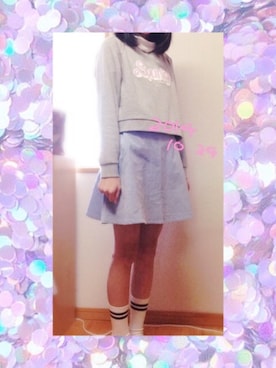「アイテム（スウェット）」を使った、るるさん（レディース・163cm・10代）の秋コーディネート