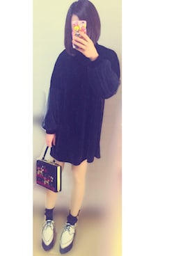 momoさん（レディース・156cm）の冬コーディネート