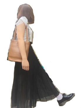 「A.D.G（エーディージー）のアイテム」を使った、momoさん（レディース・156cm）の秋コーディネート
