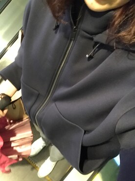 「COS（コス）のアイテム（ライダースジャケット）」を使った、鸡蛋土豆双拼さん（レディース・168cm）の秋コーディネート