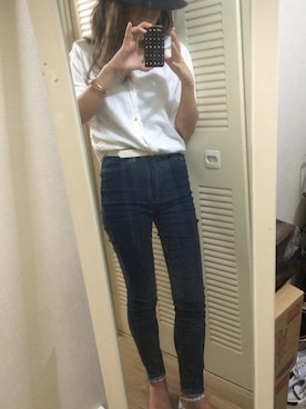 「アイテム（パスケース）」を使った、tomさん（レディース・166cm）の秋コーディネート