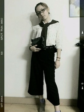 「working style」｜「アイテム（スウェット）」を使った、少女Aさん（レディース・160cm）の秋コーディネート