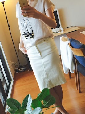 「テロシャツ」｜maria170さん（レディース・170cm）の夏コーディネート