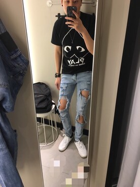 「Marc by Marc Jacobs（マークバイマークジェイコブス）のアイテム（アクセサリー）」を使った、KINさん（メンズ・173cm）の春コーディネート