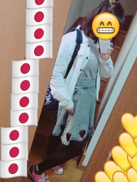 「GU（ジーユー）のアイテム（Tシャツ/カットソー、グレー系）」を使った、loveさん（レディース・157cm）の秋コーディネート