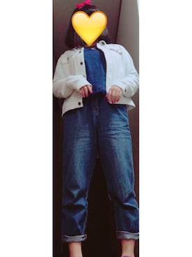 「INGNI（イング）のアイテム（その他トップス、ブルー系）」を使った、loveさん（レディース・157cm）の冬コーディネート