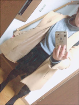 「LOWRYS FARM（ローリーズファーム）のアイテム（ニット/セーター、グレー系）」を使った、loveさん（レディース・157cm）の冬コーディネート