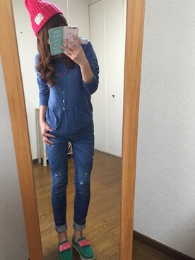 「DRWCYS（ドロシーズ）のアイテム（その他シューズ）」を使った、mikiさん（レディース・158cm）の冬コーディネート