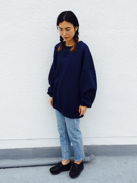 「American Apparel（アメリカンアパレル）のアイテム」を使った、あやみさん（レディース・161cm）の秋コーディネート