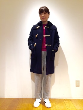 「orcival」｜「アイテム（ダッフルコート）」を使った、水摩さん（レディース・160cm）の秋コーディネート