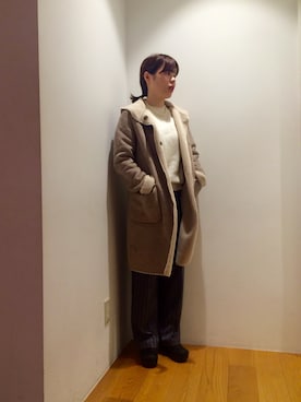 「dansko（ダンスコ）のアイテム」を使った、水摩さん（レディース・160cm）の秋コーディネート