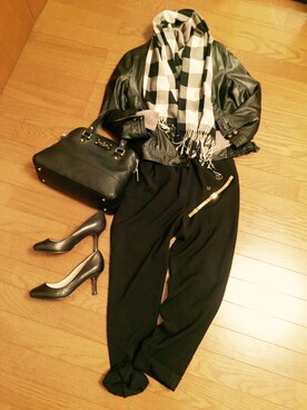 「アイテム（つなぎ/オールインワン）」を使った、kaorinさん（レディース・156cm）の春コーディネート