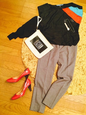 「グレーパンツ」｜kaorinさん（レディース・156cm）の秋コーディネート