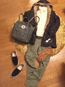 「フード」｜kaorinさん（レディース・156cm）の冬コーディネート