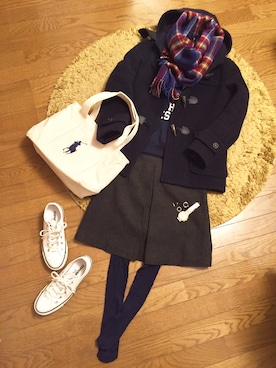 「Mistura（ミストゥーラ）のアイテム」を使った、kaorinさん（レディース・156cm）の冬コーディネート