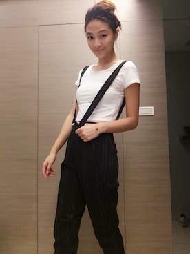 「Cartier」｜「アイテム（サロペット/オーバーオール）」を使った、Kate.Lさん（レディース・168cm）の夏コーディネート