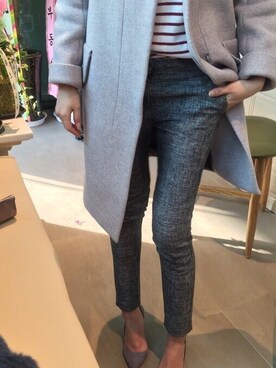 「アイテム（その他シューズ、グレー系）」を使った、LIZ:NUBLEさん（レディース・163cm）の冬コーディネート