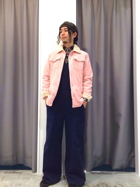 「SEVENDAYS=SUNDAY（セブンデイズサンデイ）のアイテム（オールインワン・サロペット）」を使った、7DS千葉NT店 takanashiさん（メンズ・170cm）の冬コーディネート