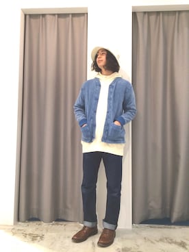 「インディゴ好き」｜7DS千葉NT店 takanashiさん（メンズ・170cm）の春コーディネート