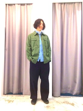「SEVENDAYS=SUNDAY（セブンデイズサンデイ）のアイテム（ミリタリージャケット）」を使った、7DS千葉NT店 takanashiさん（メンズ・170cm）の春コーディネート