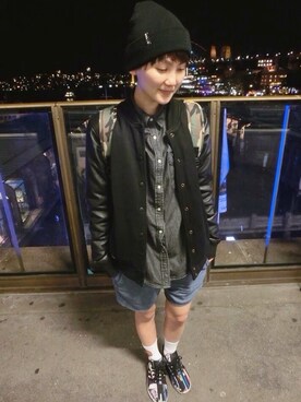 「cotton on」｜「アイテム（ニットキャップ/ビーニー）」を使った、Sunnyさん（メンズ・165cm）の春コーディネート