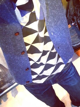 「SCOTCH & SODA（スコッチ アンド ソーダ）のアイテム（Tシャツ/カットソー）」を使った、Makyさん（メンズ・175cm）の秋コーディネート