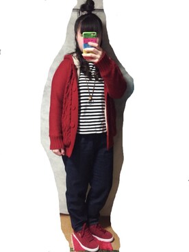 「aiko」｜「アイテム（その他アウター）」を使った、Ri*さん（レディース・152cm）の冬コーディネート