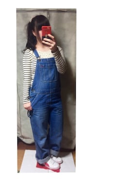 「aiko」｜「アイテム（オールインワン・サロペット）」を使った、Ri*さん（レディース・152cm）の春コーディネート