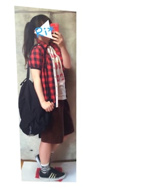 「Freestyle（フリースタイル）のアイテム」を使った、Ri*さん（レディース・152cm）の夏コーディネート