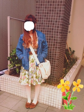 「ボタニカル」｜「アイテム（その他シューズ）」を使った、からさわさん（レディース・163cm）の春コーディネート