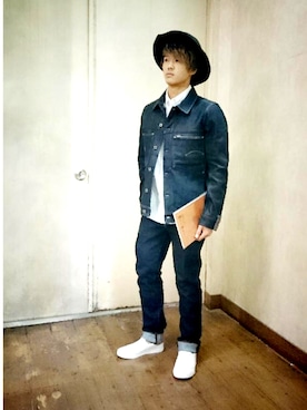 「Right-on（ライトオン）のアイテム（スニーカー）」を使った、ひろきさん（メンズ・172cm）の冬コーディネート