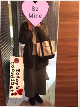 𝚖𝚊𝚒☺︎さん（レディース・156cm）の冬コーディネート