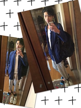 「さしいろ」｜「アイテム（ステンカラーコート）」を使った、tomoさん（メンズ・175cm）の春コーディネート