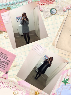 貝瀬裕美さん（レディース・158cm）の冬コーディネート