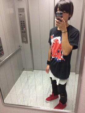 「アイテム（バングル/リストバンド）」を使った、yu-toさん（メンズ・169cm・10代）の秋コーディネート