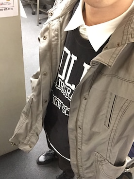 「MICHEL KLEIN（ミッシェル・クラン）のアイテム（ジャケット/アウター）」を使った、ともきさん（メンズ・180cm）の春コーディネート