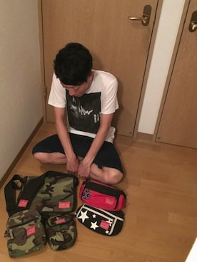 「Manhattan Portage」｜「アイテム（その他）」を使った、Harutoさん（メンズ・177cm）の夏コーディネート