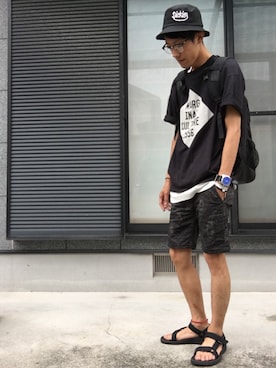 「johnbull」｜「アイテム（その他）」を使った、Harutoさん（メンズ・177cm）の夏コーディネート