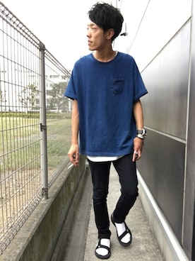 「nano universe」｜Harutoさん（メンズ・177cm）の夏コーディネート